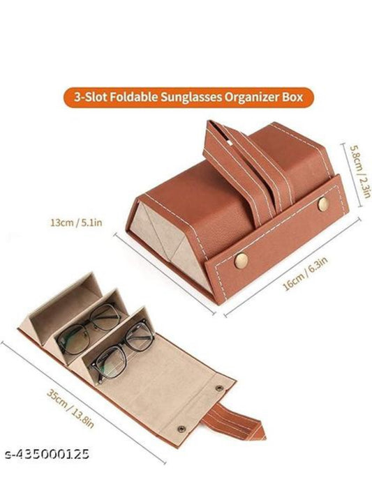 TriFold / Fivefold Travel Sunglass Organizer Case