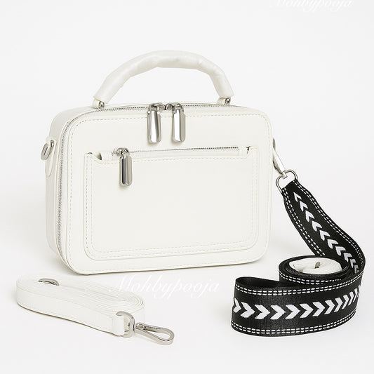 White Sling bag