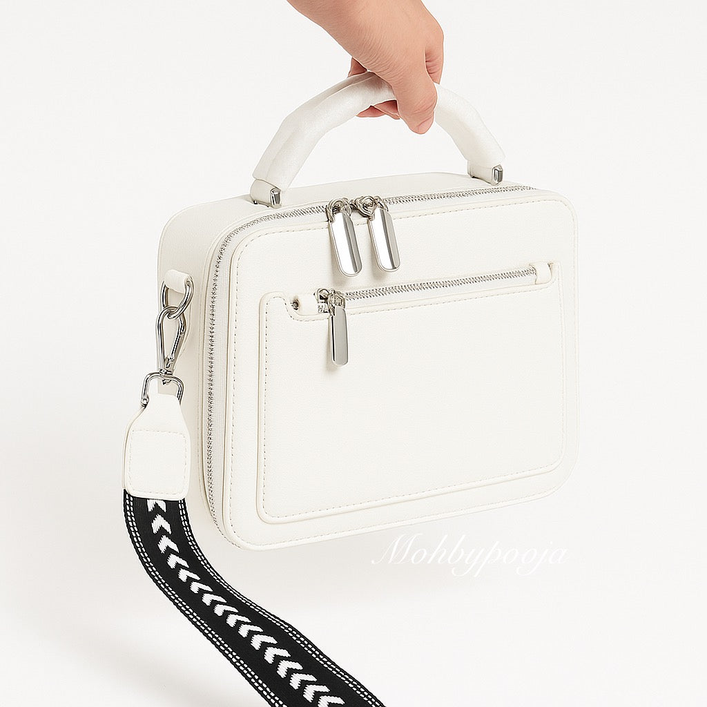White Sling bag