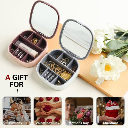 GlamNest Travel Jewellery Box