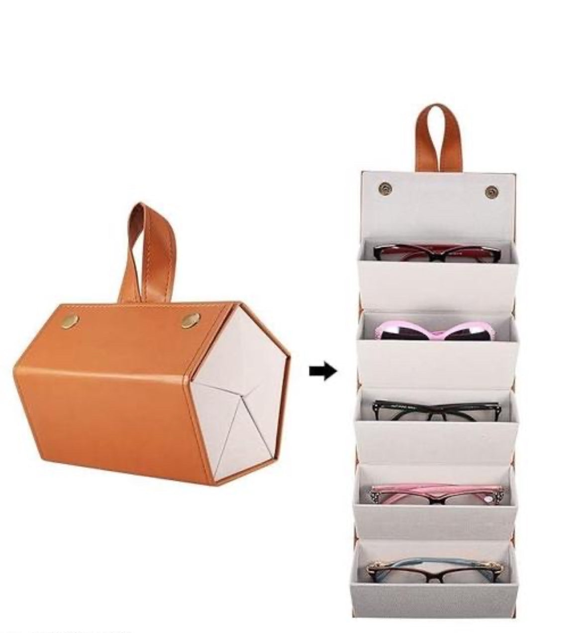 TriFold / Fivefold Travel Sunglass Organizer Case